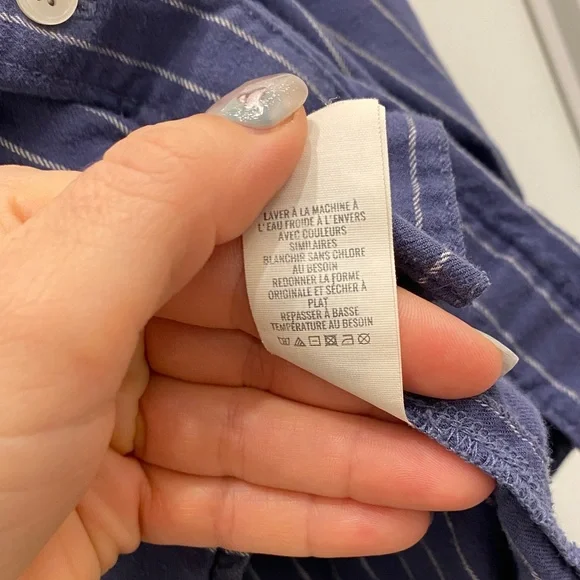 Aerie Navy Striped Top - Picture 6 of 8